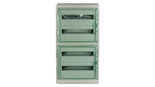 Schneider ELECTRIC Kaedra Obudowa natynkowa IP65 KDR-4-18-NT-T drzwi transparentne 4 rzędy 18 modułów/rząd 13968 - Rozdzielnie elektryczne - miniaturka - grafika 1