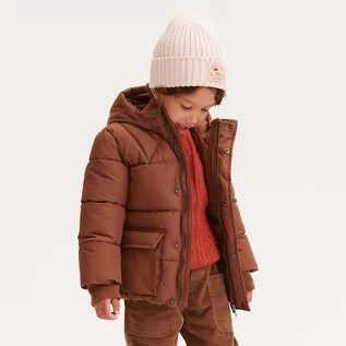 Kurtki i płaszcze dla chłopców - Reserved - Pikowana kurtka z ociepleniem - Brązowy - grafika 1