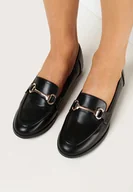 Mokasyny damskie - Czarne Mokasyny Cortez - miniaturka - grafika 1