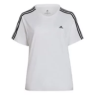 Koszulki i topy damskie - adidas T-shirt damski, biały i czarny, 4XL - miniaturka - grafika 1