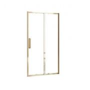 Ścianki i drzwi prysznicowe - Rea Rapid Slide drzwi prysznicowe 120 cm wnękowe złoty/szkło przezroczyste REA-K5614 - miniaturka - grafika 1
