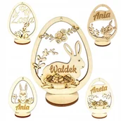 Wielkanoc - Jajko wielkanoc imię logo pisanka grawer zawieszka - miniaturka - grafika 1