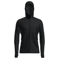 Bluzy męskie - Bluza męska Icebreaker Merino 260 Quantum IV LS Zip Hoodie Black XXL - miniaturka - grafika 1