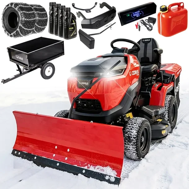 Traktor z Koszem 280L CEDRUS C-TRAC-93HC-H Honda MAX 21 KM 3w1 DUŻY ZESTAW