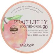 Balsamy i kremy do ciała - SKINFOOD Peach Jelly Soothing Gel łagodząco-nawilżający brzoskwiniowy żel do twarzy i ciała 300ml - miniaturka - grafika 1