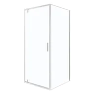 Kabiny prysznicowe - Kabina prysznicowa Solid DSPA+SC 70 x 70 CHR szkło transparentne 6 mm, profile chrom, drzwi uchylne KERRA - miniaturka - grafika 1