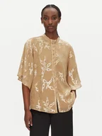 Koszule damskie - Bruuns Bazaar Koszula Mateli BBW4551 Beżowy Regular Fit - miniaturka - grafika 1