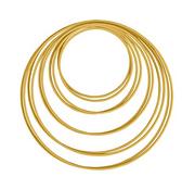 Pierścionki - Rayher Metalowe pierścienie sortowane, złoto, 2 x 10 cm, 12 cm, 15 cm, 18 cm, 20 cm, pudełko 10 sztuk, 25212616, 27,5 - miniaturka - grafika 1