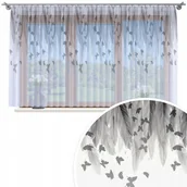 Firany - FIRANA GOTOWA WOAL 500X150 BARWIONA WZÓR NA ŻABKI TAŚMIE FIRANY 199 - miniaturka - grafika 1