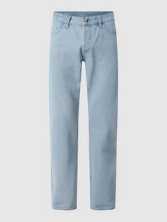 Spodnie męskie - Jeansy o kroju regular straight fit z bawełną ekologiczną - grafika 1