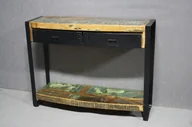 Konsole i sekretarzyki - Konsola Industrial #08 Lakierowane Drewno Z Odzysku 105X35X80 Cm B 2644 - miniaturka - grafika 1