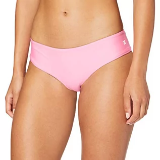 Spodnie damskie - Hurley Damskie spodnie bikini w Hipster Surf Bottom różowy Pink Glow XS CJ7737 - grafika 1