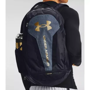 Under Armour Under Armour Plecak unisex Hustle plecak Black (004)/Metallic Gold Luster Jeden rozmiar 1361176-004-One Size Fits All - Plecaki - miniaturka - grafika 10