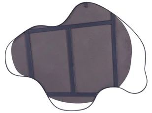 Metalowe lustro ścienne 77 x 59 cm czarne MELUN Lumarko! - Lustra - miniaturka - grafika 4