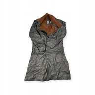 Płaszcze męskie - Skórzany płaszcz męski czarny REAL LEATHER XS - miniaturka - grafika 1