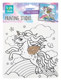 STNUX, Canvas Unicorn Rainbow, zestaw do malowania - Zabawki kreatywne - miniaturka - grafika 1