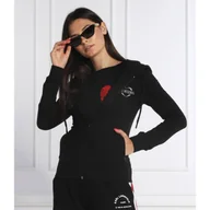 Bluzy damskie - Love Moschino Bluza | Slim Fit - miniaturka - grafika 1