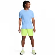 Spodnie sportowe męskie - Męskie spodenki do biegania Under Armour UA Trail Run 5\'\' Shorts - zielone - UNDER ARMOUR - miniaturka - grafika 1