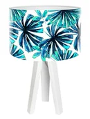 Lampy stojące - Macodesign Lampa biurkowa Niebieska palma mini-foto-423w, 60 W - miniaturka - grafika 1