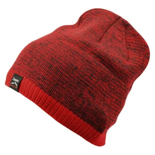 Męska Zimowa Czapka Czerwono-czarna z polarem - L/XL TOMORROW ST-511A - Czapki damskie - miniaturka - grafika 1