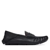 Mokasyny męskie - Mokasyny Polo Ralph Lauren 803P07633001 Czarny - miniaturka - grafika 1