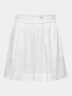 ONLY Szorty materiałowe 15259587 Biały Regular Fit - Spodnie sportowe damskie - miniaturka - grafika 1