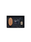 Zestawy kosmetyków męskich - Zew for men zestaw Prosty Drwal mydło + mydelniczka + kartacz + odżywczy olejek - miniaturka - grafika 1