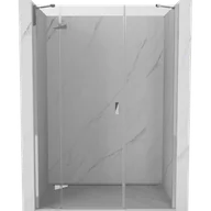 Ścianki i drzwi prysznicowe - Mexen Mist-H drzwi prysznicowe uchylne lewe 135 cm, transparent, chrom - 8A5-135-001-01-00-L - miniaturka - grafika 1
