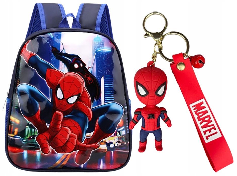 Plecak szkolny chłopięcy do szkoły SPIDERMAN dla chłopca + BRELOK duży
