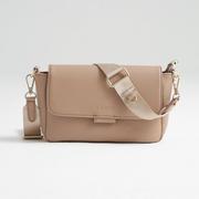 Torby i organizery dla mam - Mała torebka crossbody na ramię dla Mamy KENZA blush beige - miniaturka - grafika 1