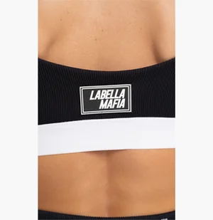 Top damski LABELLAMAFIA TOP SWEAT BLACK - Koszulki i topy damskie - miniaturka - grafika 6