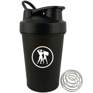 Shakery i bidony sportowe - HERKULES Shaker Blend Bottle 400ml Kolor Black - miniaturka - grafika 1