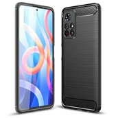 Etui i futerały do telefonów - Tech-Protect Etui TPUCarbon do Xiaomi Redmi Note 11S 5G/Poco M4 Pro 5G Czarny - miniaturka - grafika 1