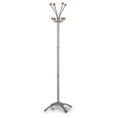 Inne meble biurowe - B2B Partner Wieszak na ubrania, srebrny 8117 - miniaturka - grafika 1