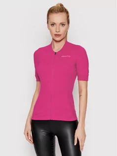 Koszulki sportowe damskie - Craft Koszulka techniczna Endur 1910553 Różowy Slim Fit - grafika 1