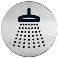 Systemy ekspozycyjne i znaki informacyjne - Tabliczka PRYSZNIC PICTO śr. 83 mm /493823/ - miniaturka - grafika 1