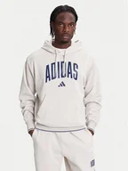Bluzy męskie - adidas Bluza Collegiate KC3872 Beżowy Regular Fit - miniaturka - grafika 1