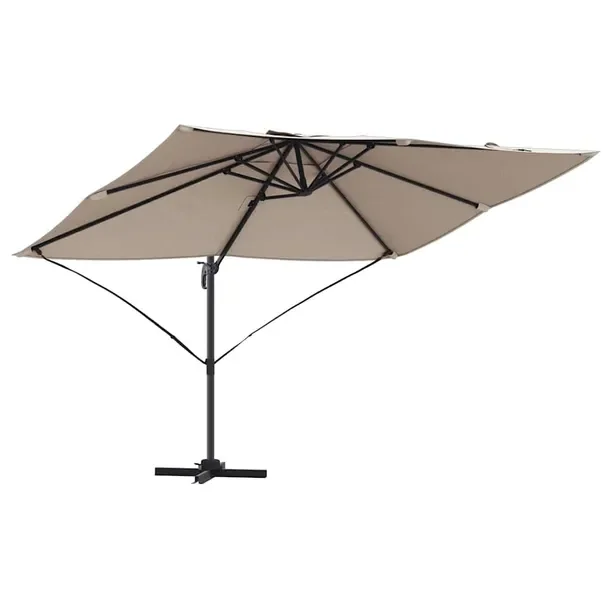 Parasol plażowy Ciemnoszary 351 x 250 x 260 cm