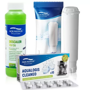Zestaw Bosch, Filtr Aqualogis AL-TES46, Aqualogis Verde 250ml, Aqualogis Cleaneo 10szt - Akcesoria i części do ekspresów do kawy - miniaturka - grafika 1