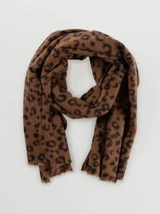 Miękki szalik w panterkę - Apaszki i szaliki damskie - miniaturka - grafika 1