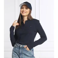 Koszulki i topy damskie - Tommy Hilfiger Polo HERITAGE | Slim Fit | pique - miniaturka - grafika 1
