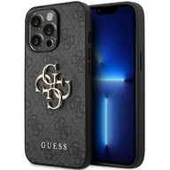 Etui i futerały do telefonów - Etui Guess 4G Big Metal Logo do Apple iPhone 14 Pro Max Szary - miniaturka - grafika 1