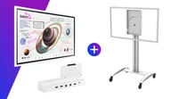 Monitory reklamowe i wyświetlacze - Samsung Flip Pro 55" WM55B z wózkiem Peerless-AV i skrzynką przyłączeniową - miniaturka - grafika 1