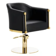 Fotele fryzjerskie - Fotel fryzjerski hydrauliczny obrotowy do salonu fryzjerskiego krzesło fryzjerskie Lincoln - miniaturka - grafika 1