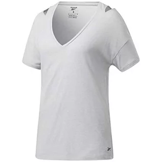 Koszulki i topy damskie - Reebok Damska koszulka Ts Ac+Cotton Tee szary Pugry2 M GI6734 - grafika 1