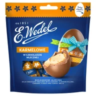 Inne słodycze - E. Wedel Wielkanocne jajeczka karmelowe w czekoladzie mlecznej 104 g - miniaturka - grafika 1