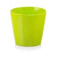 Donice - Osłonka ceramiczna zielona 8 cm - miniaturka - grafika 1