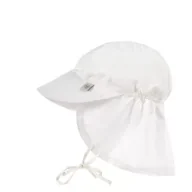 Czapeczki dla niemowląt - Lassig Czapka przeciwsłoneczna z daszkiem i osłoną karku UV80 Splash & Fun nature, rozm. 50/51 - miniaturka - grafika 1