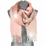 Apaszki i szaliki damskie - Bawełniany duży szalik damski chusta frędzle szal - miniaturka - grafika 1