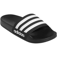 Buty dla chłopców - Kapcie dziecięce Adidas Adilette Shower K Rozmiar butów (UE): 35 / Kolor: czarny/biały - miniaturka - grafika 1